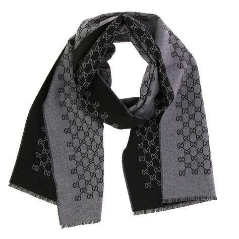 gucci black scarf price|gucci black and white scarf.